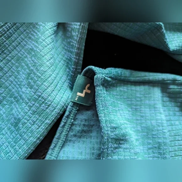 NWT Joy Lab Blue/Teal Long Sleeve Seamless Twist Front Top XL - Picture 3 of 5